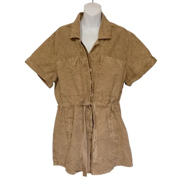 NWT Free People Rhodes Chino Romper Size Medium - Picture 7 of 14